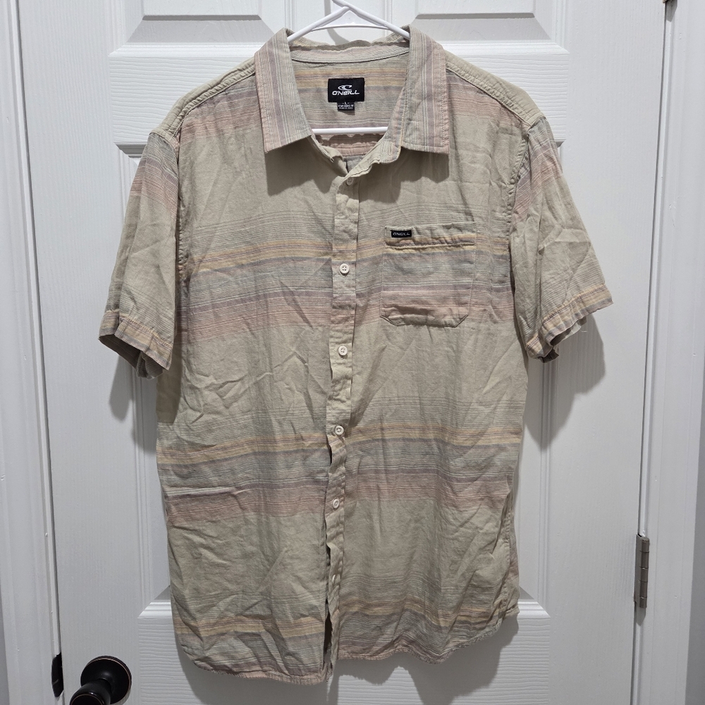O'neill Striped Button Down Mens
